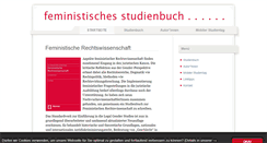 Desktop Screenshot of feministisches-studienbuch.de